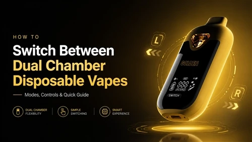 Kako se prebacivati ​​između jednokratnih vape s dvije komore